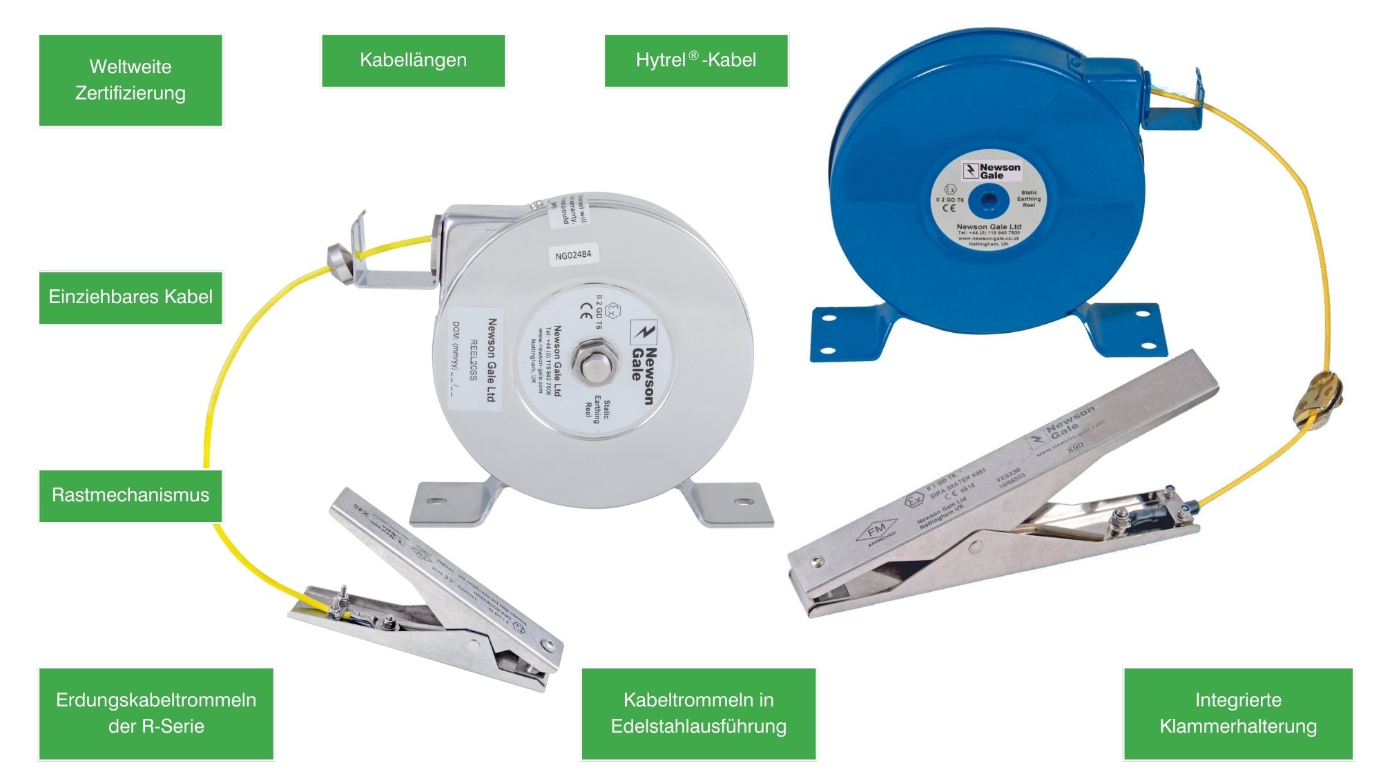 Cen-Stat Cable Reels Features